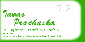 tamas prochaska business card